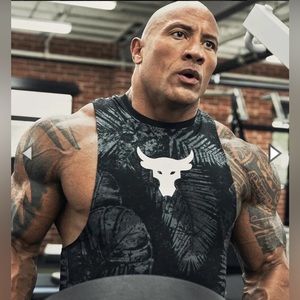 Under Armour Men's Project Rock Aloha Camo Tank Training T-shirt